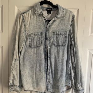 Denim flannel
